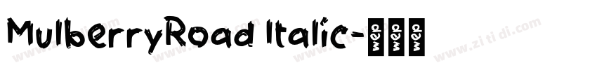 MulberryRoad Italic字体转换